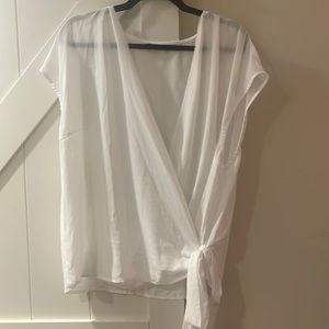 Shein Curve NWOT white side tie top 3XL
